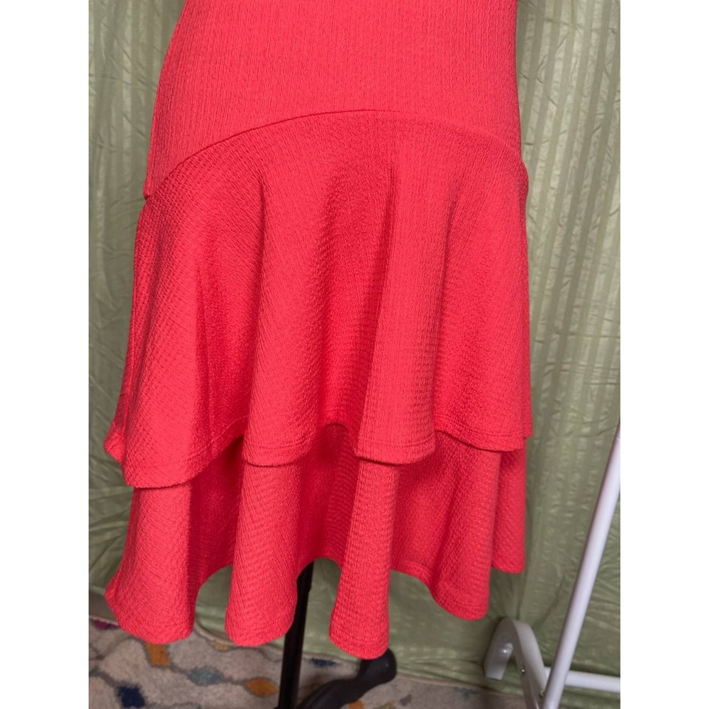 NWT Michael Kors Ruffled Sleeveless Dress Size Small in Color Sangria Pink - Picture 6 of 7